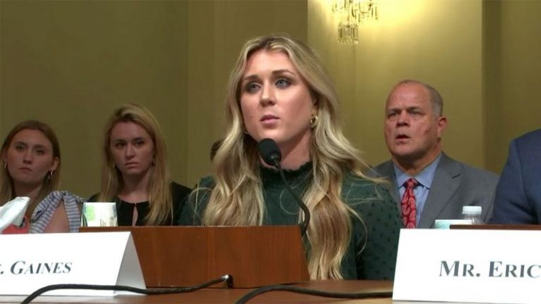 Riley Gaines tells Congress she was held for ransom at San Francisco State, unsure if she could leave safely