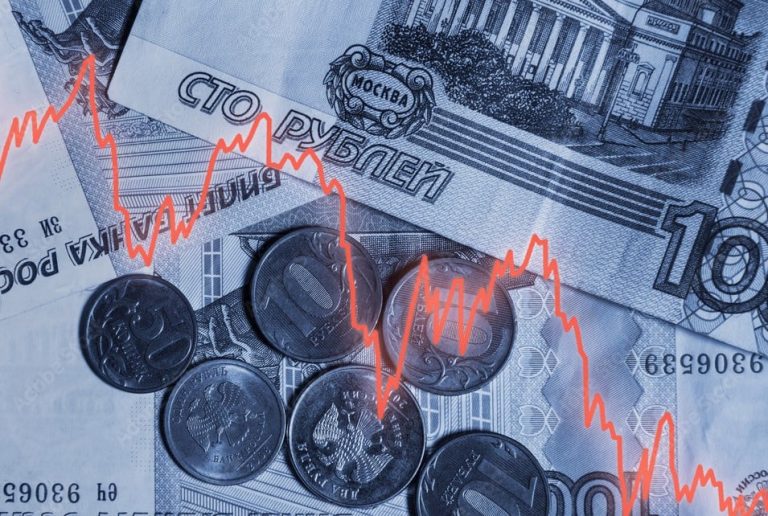 Russian Ruble Collapses Beyond 100 per US Dollar