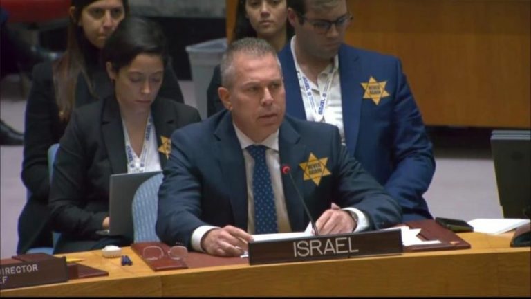 Israel ambassador blasts UN ‘silence’ over Hamas atrocities; to wear yellow star until terrorists condemned