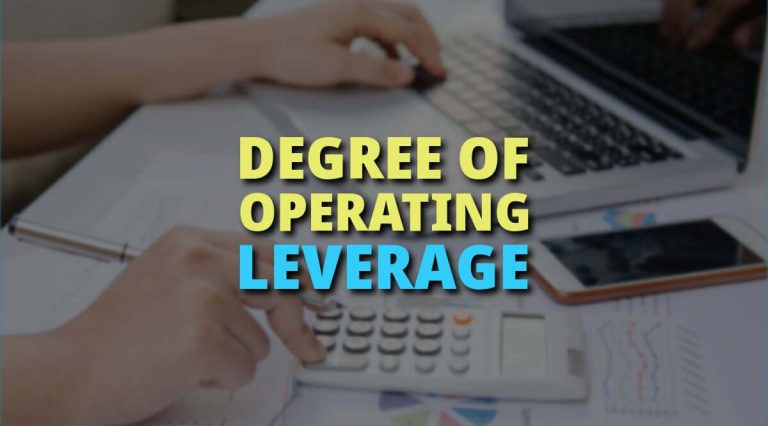 What does the degree of operating leverage mean exactly?