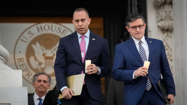 Dems save Johnson’s $95B foreign aid plan from GOP rebel blockade