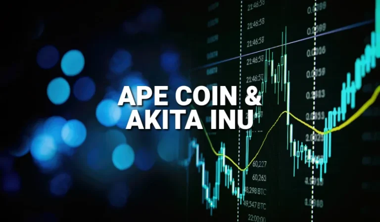 ApeCoin and Akita Inu: Akita Inu has moved down to support