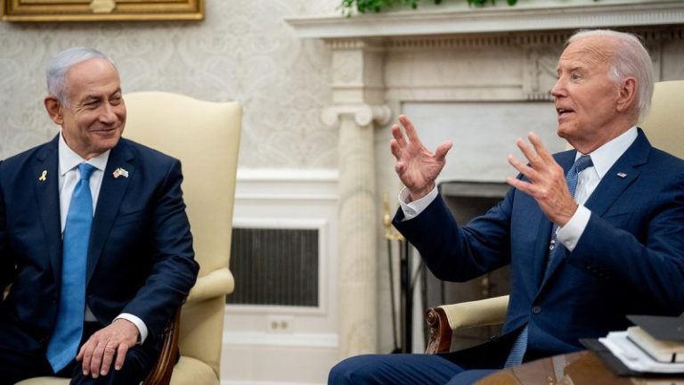 Biden jokes he was ’12’ when he first met Israeli PM Golda Meir during Netanyahu visit to White House