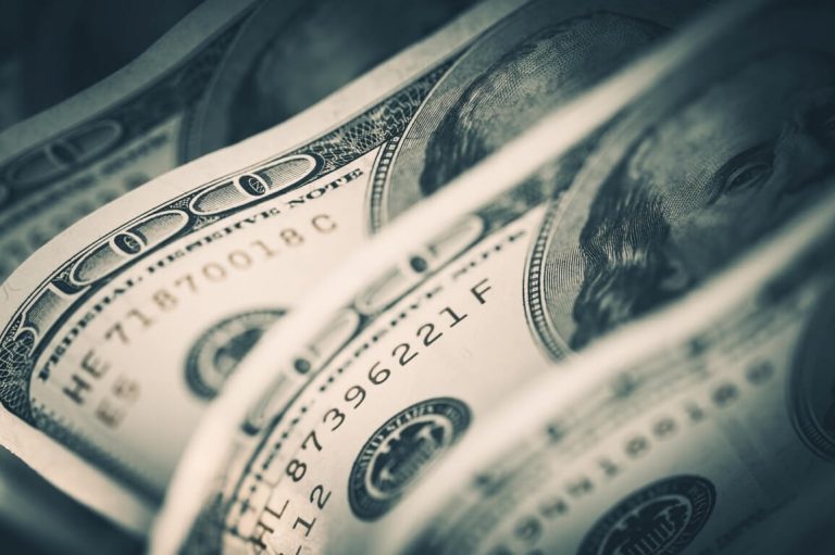 The dollar index is on the test at the 105.00 level