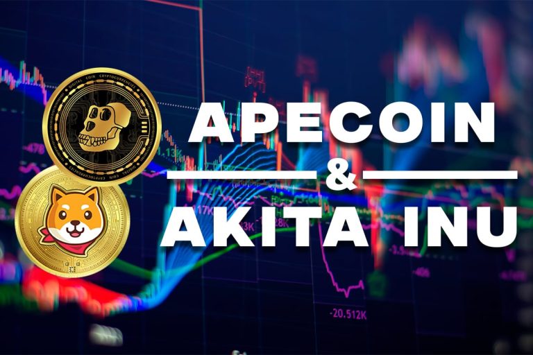 ApeCoin and Akita Inu: ApeCoin drops to support again