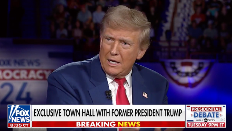 Trump touts foreign policy chops at Fox News town hall: ‘I was the toughest on Russia’