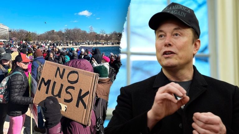 Elon Musk protests to target lawmakers, Tesla dealerships as progressives decry ‘extremist cuts’