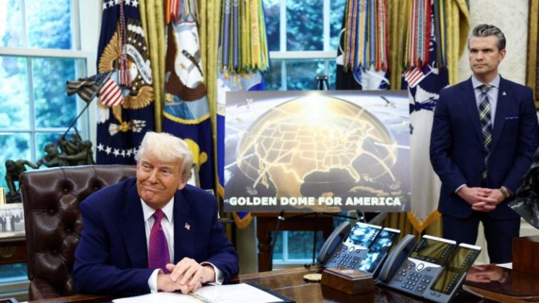Trump unveils ‘Golden Dome’ missile shield, blindsides key senators